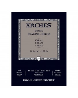 Arches Dessin - blok tekenpapier crème - 23x31cm