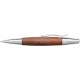 balpen Faber-Castell e-motion Chrome/bruin perenhout B