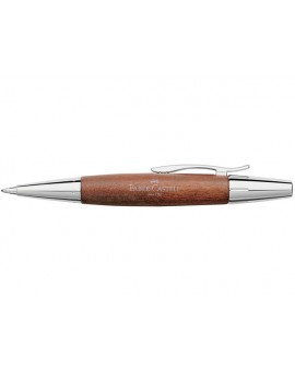 balpen Faber-Castell e-motion Chroom/bruin perenhout B