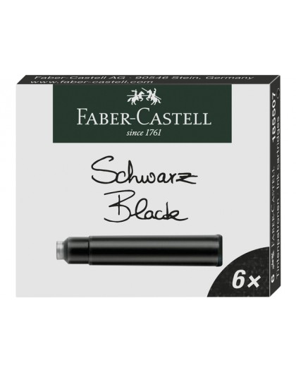 Faber-Castell inktpatronen - zwart niet uitwisbaar