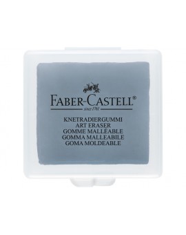 Faber-Castell grijze kneedgom in plastic doosje