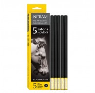 Nitram Fine Art Charcoal Bâtons - 8mm