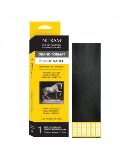 Nitram Fine Art Charcoal - wilgehoutskoolblok