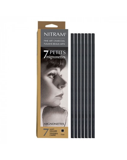 Nitram Fine Art Charcoal Bâton Mignonettes (4mm)