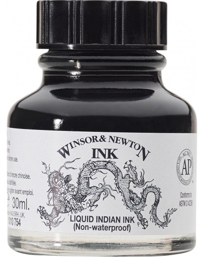 W&N Liquid Indian Ink (non waterproof) 30ml