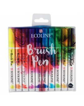 Ecoline Brush Pen set 10 waterverf markers