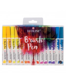 Ecoline Brush Pen set 30 waterverf markers