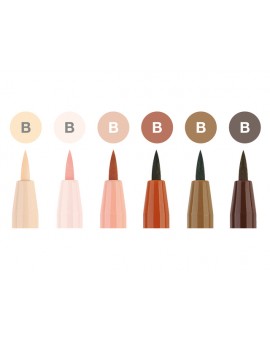 Faber-Castell Pitt Artist Brushpen set 6 portretkleuren