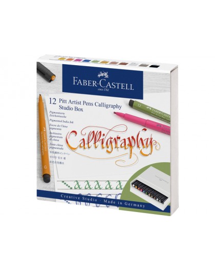 Faber-Castell Pitt Kalligrafieset in studiobox - 12 kleuren