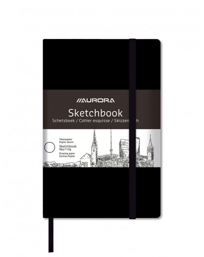 Aurora schetsboek 48 vel 110gr/m² - ingebonden aan de lange zijde