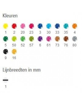 Staedtler Triplus Color - set 20 viltstiften