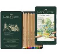 Faber-Castell - Pitt Pastelpotloden in metalen etui - set 12