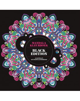 Het enige echte mandala kleurboek - black edition
