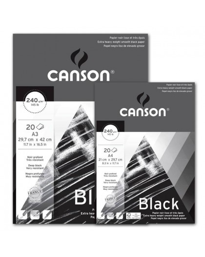 Canson zwart A3 (29,7x42cm)