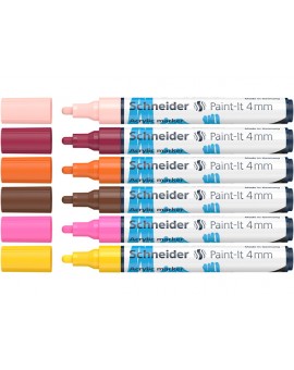 Schneider Acryl Markers Paint-it 4mm - etui met 6 markers