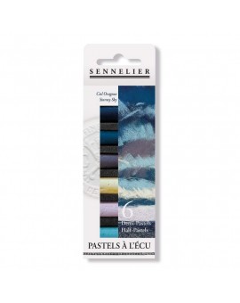 Sennelier Ciel Orageux - set 6 halve Pastels à l'Ecu