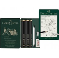 Faber-Castell - Pitt Graphite Matt etui met 8 potloden (HB-14B) + accessoires