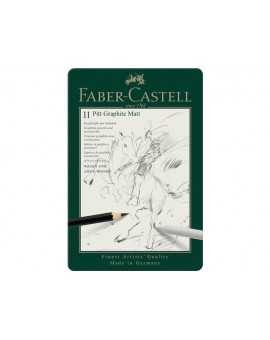 Faber-Castell - Pitt Graphite Matt etui met 8 potloden (HB-14B) + accessoires