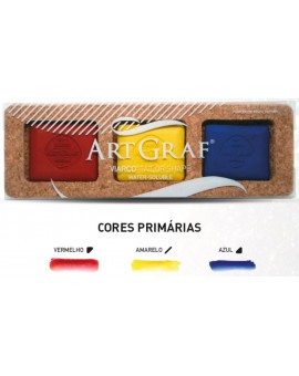 Viarco ArtGraf aquarel grafiet set 3 primaire kleuren
