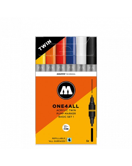 One4All Acrylic Twin Marker - Basic set 1