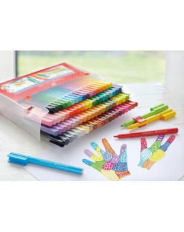 Faber-Castell Connector viltstiften - koffer 80 stuks