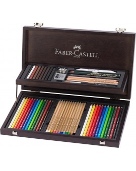 Faber-Castell - Art&Graphic compendium 54 in houten koffer