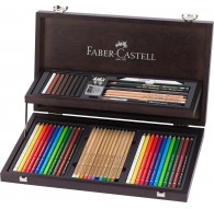 Faber-Castell - Art&Graphic compendium 52 in houten koffer