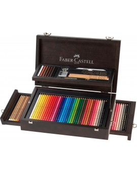 Faber-Castell - Art&Graphic compendium 126 in houten koffer