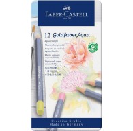 Faber-Castell - Goldfaber Aqua 12 pastelkleuren in metalen etui