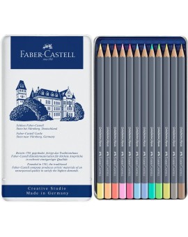 Faber-Castell - Goldfaber Aqua 12 pastelkleuren in metalen etui