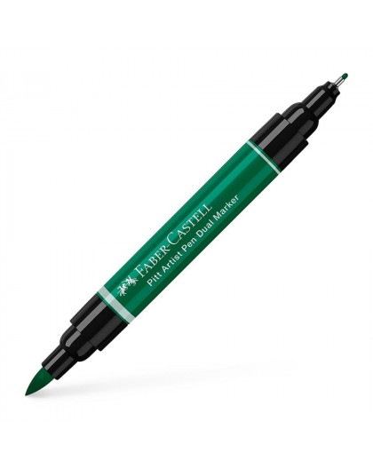 Dual Marker Pitt Artist Pen 264 dark Phtalo Green