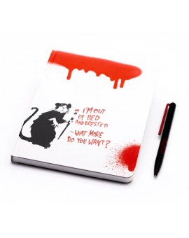 Pininfarina Segno BANKSY set notebook + Grafeex balpen Red