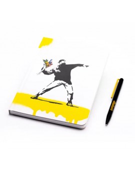 Pininfarina Segno BANKSY set notebook + Grafeex balpen Yellow