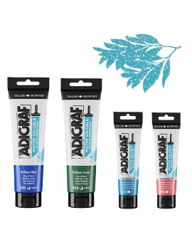 Daler Rowney Adigraf fluorescent blue - Water Soluble Block Printing Ink