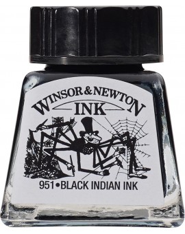 W&N Drawing ink 14ml - Black Indian