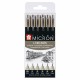 Sakura Pigma Micron set 6 fineliners zwart