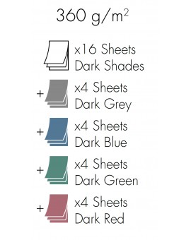 Stifflex ArtWorkPad Pastel Dark Shades - Tina Marzo Compositie