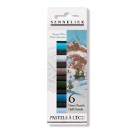 Sennelier Paysage d'hiver - set 6 halve Pastels à l'Ecu