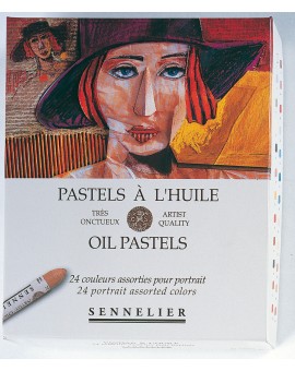 Sennelier oliepastels - set 24 kleuren portrait