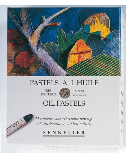 Sennelier oliepastels - set 24 kleuren paysage