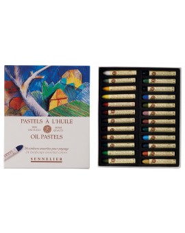 Sennelier oliepastels - set 24 kleuren paysage