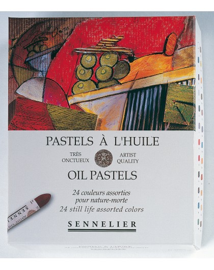 Sennelier oliepastels - set 24 kleuren nature-morte