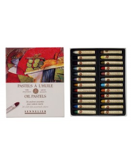 Sennelier oliepastels - set 24 kleuren nature-morte