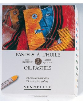 Sennelier oliepastels - set 24 kleuren assorties