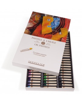 Sennelier oliepastels - set 72 kleuren assorties