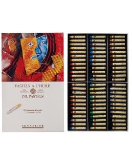 Sennelier oliepastels - set 72 kleuren assorties