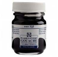 Talens plakkaatverf EFQ 50ml - Neutraal zwart