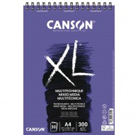 Canson XL - Mixed media grain spiraalblok 300gr/m²