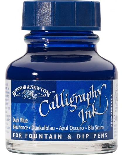 W&N Calligraphy ink 30ml - Dark Blue