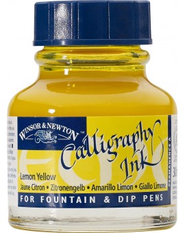 W&N Calligraphy ink 30ml - Lemon Yellow